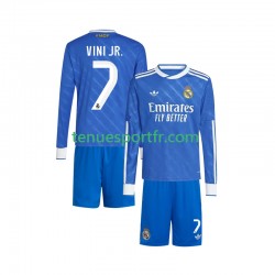 Kit Enfant Maillot Troisième Real Madrid Vinicius Junior 7 2025-2026 à Manches Longues