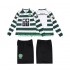 Kit Enfant Maillot Retro Domicile Sporting CP 2001 2003 à Manches Longues